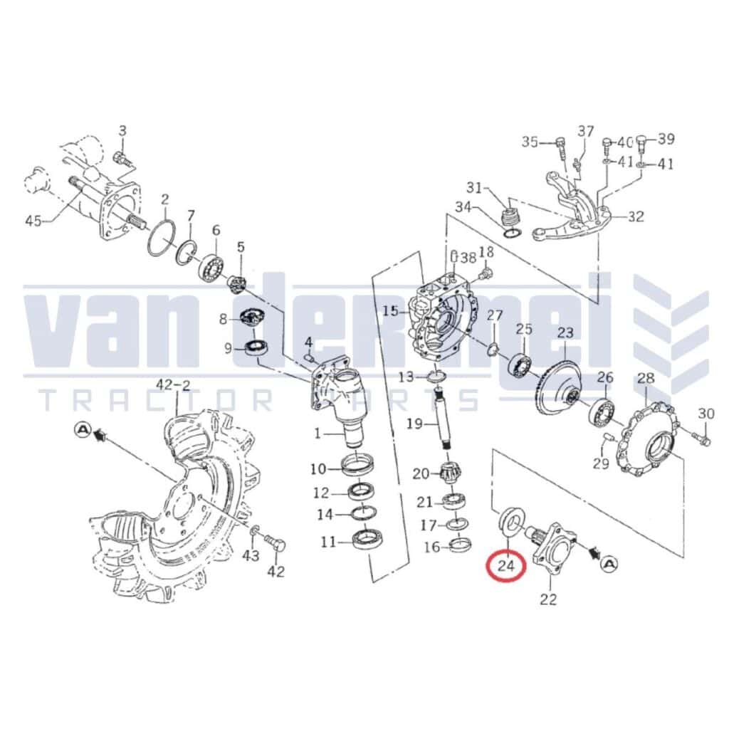 Keerring Vooras Verticaal Iseki Tc Tf Th Tm Tu Sf Origineel