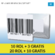 4040B - Barcode RF beveiligingsetiket 40 x 40 mm