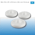 BELL TAG RF - Wit - hard tag eas