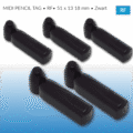 MIDI PENCIL TAG • RF • 51 x 13 18 mm • Zwart - artikelbeveiliging - winkeldiefstal - shoplifting - eas