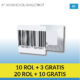3030B - Barcode RF beveiligingsetiket 40 x 40 mm