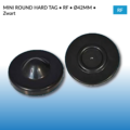 Mini Round Hard Tag - RF - 42 mm - Zwart