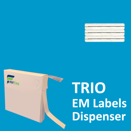 5 x 32 mm EM Security labels Trio Clear