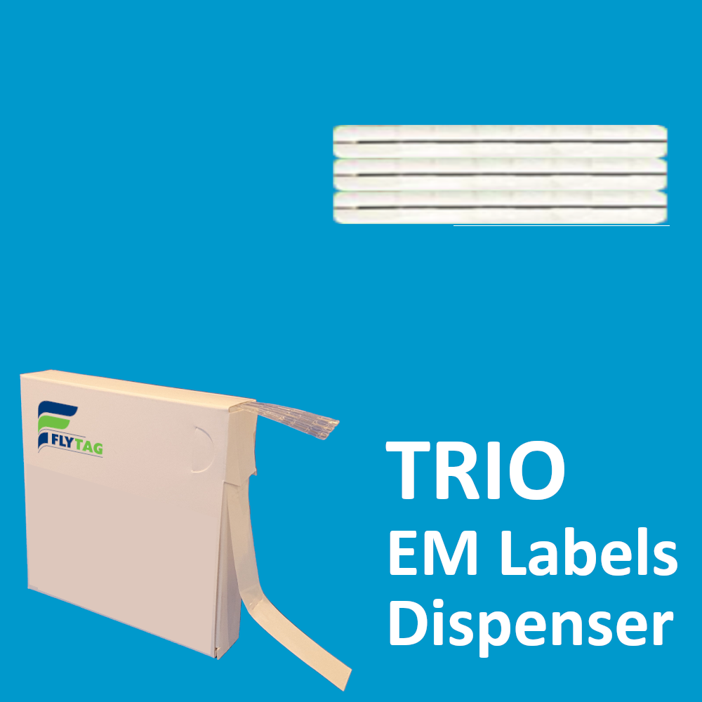 5 x 51 mm EM Security labels Trio Clear