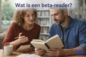 Beta-reader bespreekt manuscript met auteur en geeft feedback op verhaal, personages en leesbaarheid