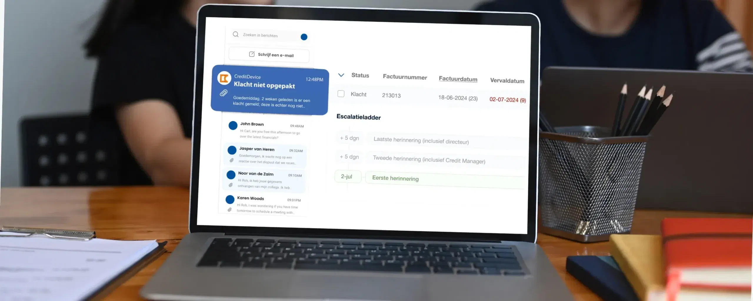 voorbeeld van een niet opgepakte klacht