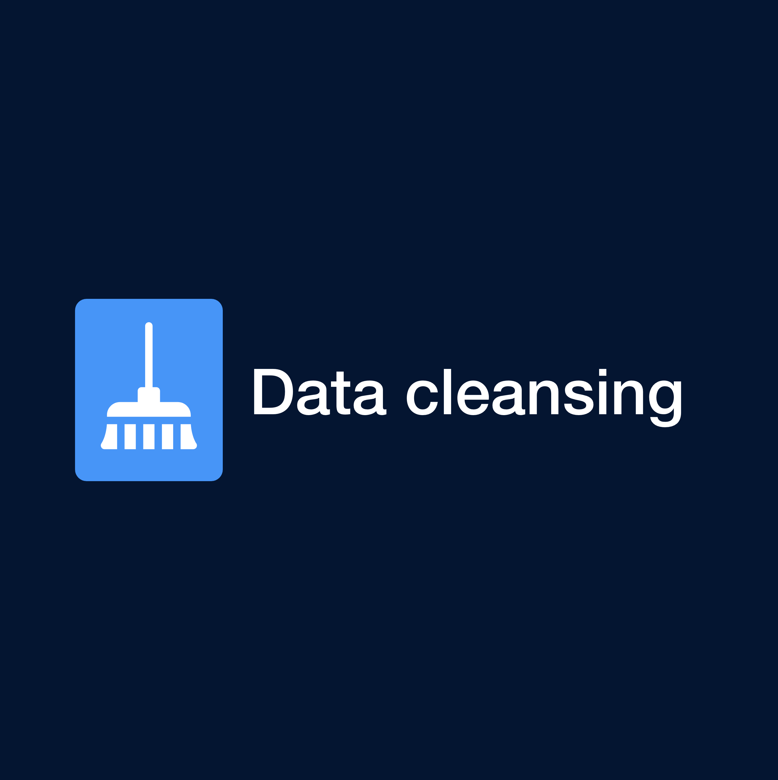 data cleansing