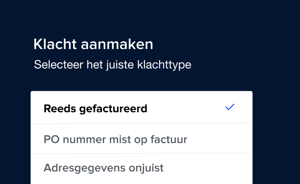 aanmaken van een klacht