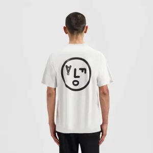 Olaf Hussein Face Tee Optical White - Optical White, L