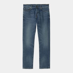 Carhartt WIP Klondike Pant Blue Mid Used Wash