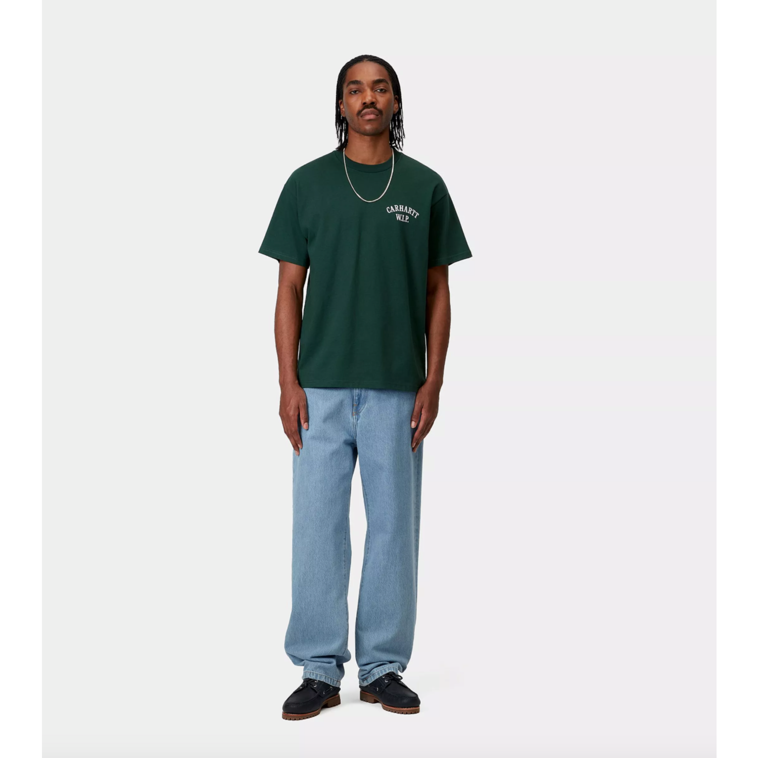 Carhartt WIP Aaron Pant Blue Stone Bleached - Afbeelding 5