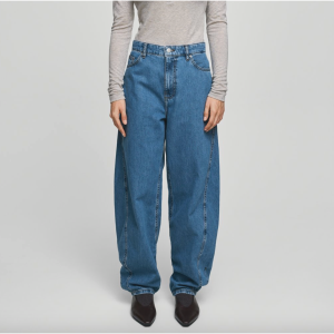 MSCH Kobane Lis Barrel Jeans Mid Blue Wash