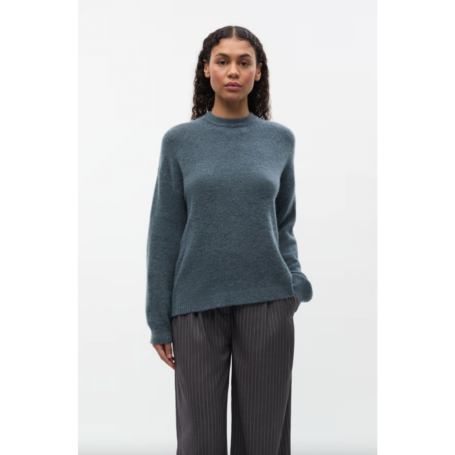 Envii Enada LS Knit Stormy Weather Mel - Afbeelding 4