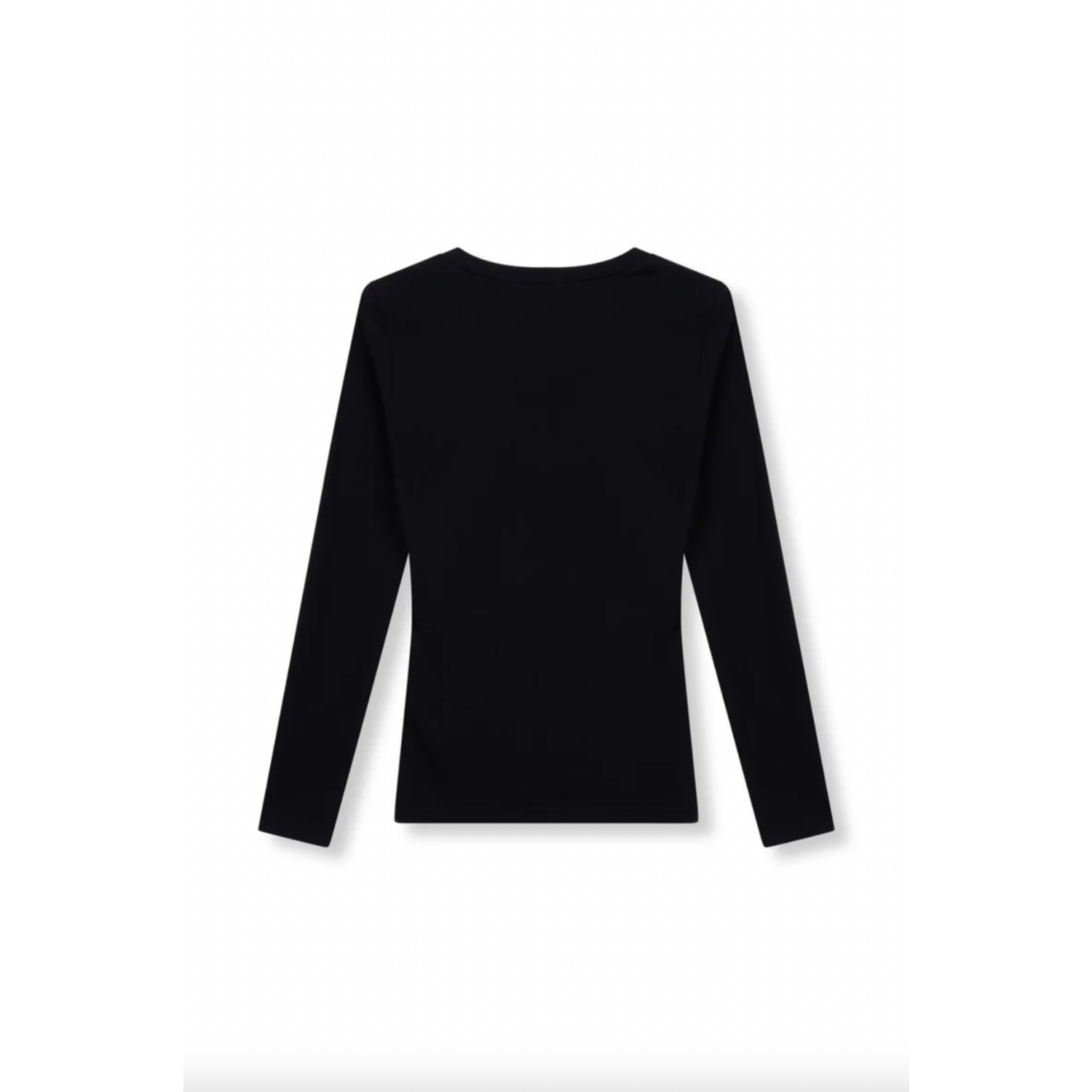 Refined Department Zohra Rib Top Black - Afbeelding 3
