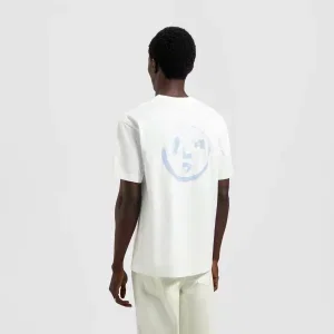 Olaf Brushstroke Face Tee Optical White