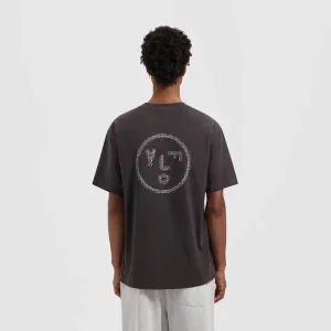 Olaf Crafted Face Tee Charcoal - Charcoal, S