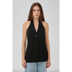 My Essential Wardrobe Milan Halterneck Top Black - Black, 36