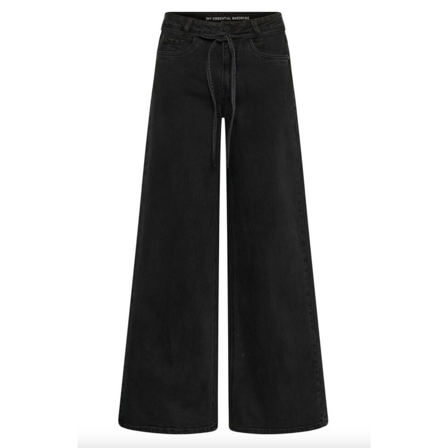 My Essential Wardrobe Karo Mid X-Wide Jeans Dark Grey Wash - Afbeelding 2