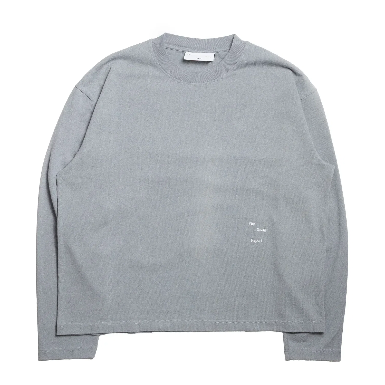 The Savage Report Logo Bar Long Sleeve Pebble