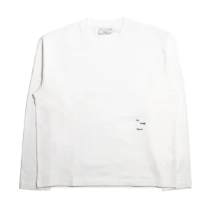 The Savage Report Logo Bar Long Sleeve Off White