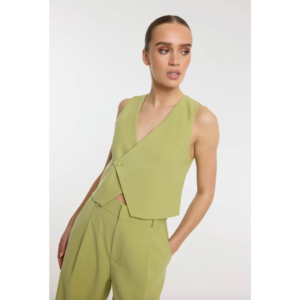 Refined Department Lille Waistcoat Matcha - Matcha, S
