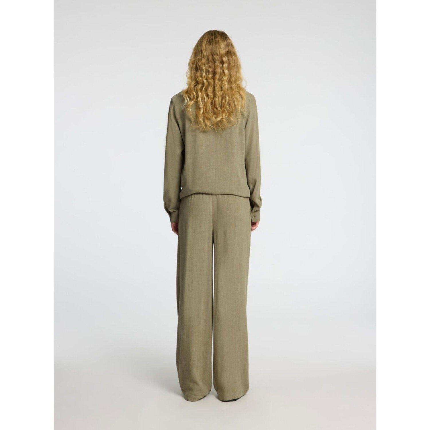 Selected Viva-Gulia Long Linen Pant Vetiver - Afbeelding 5