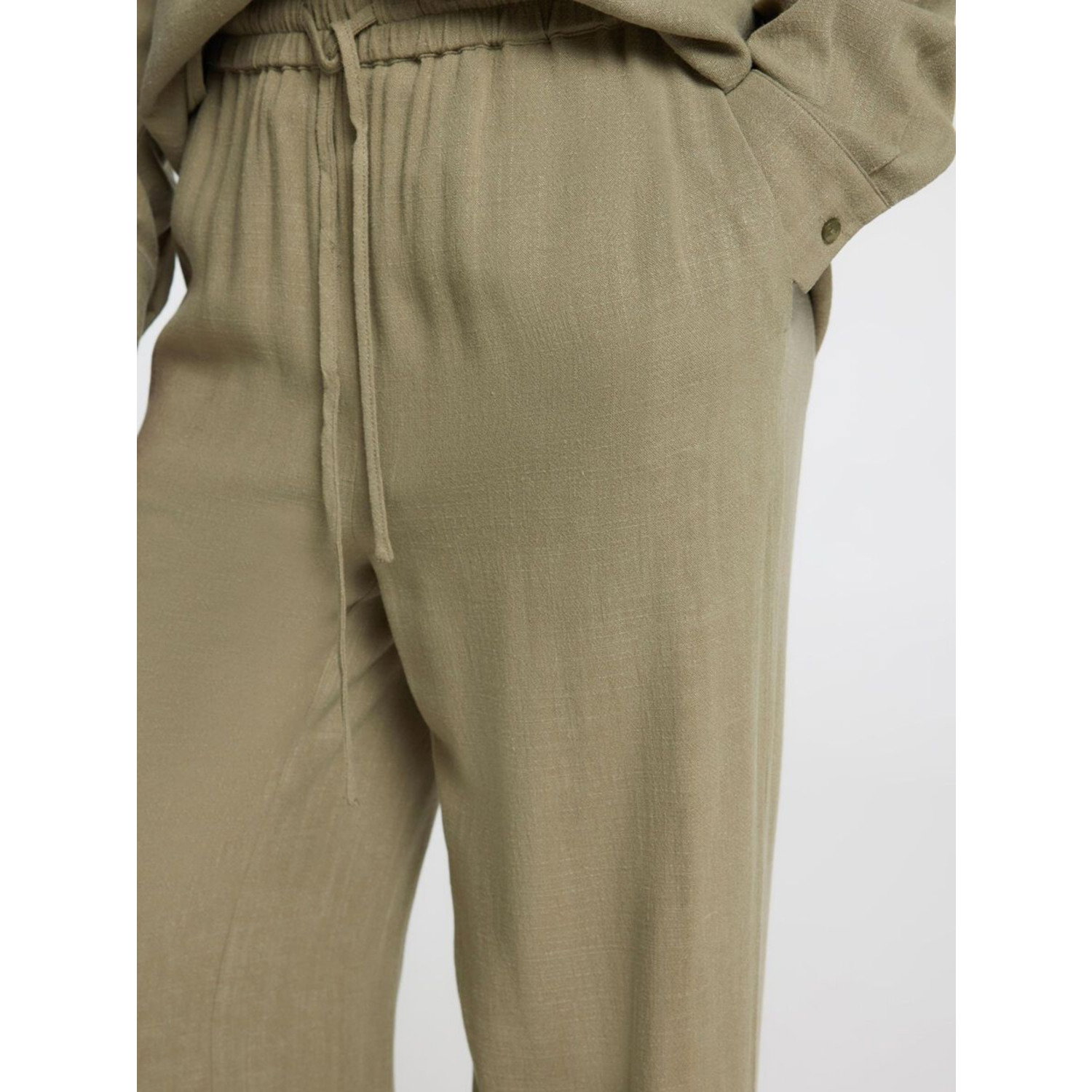 Selected Viva-Gulia Long Linen Pant Vetiver - Afbeelding 4
