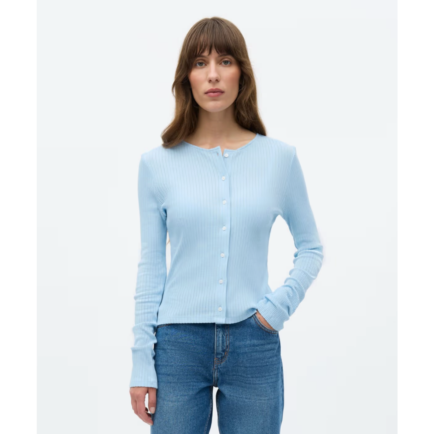 Envii Envolvi LS Cardigan Powder Blue