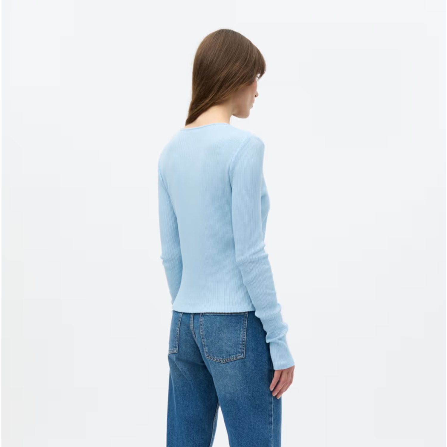 Envii Envolvi LS Cardigan Powder Blue - Afbeelding 2