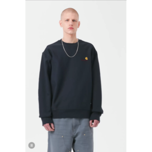 Carhartt WIP American Script Sweat Deep Night