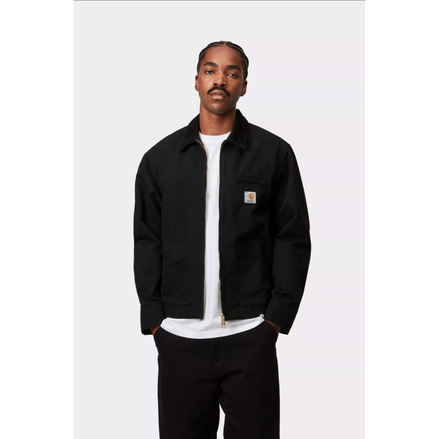 Carhartt WIP Detroit Jacket Black Rinsed