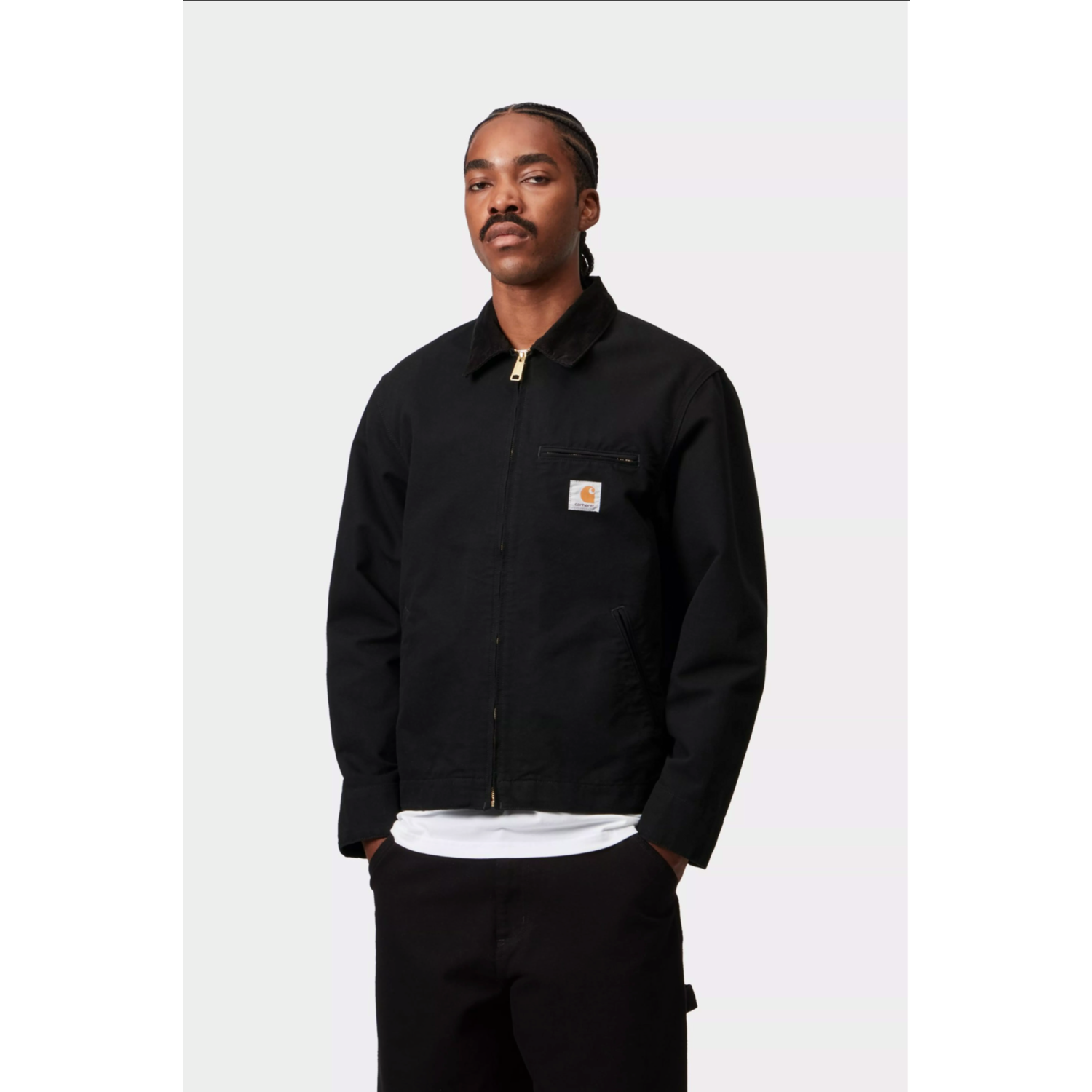 Carhartt WIP Detroit Jacket Black Rinsed - Afbeelding 3
