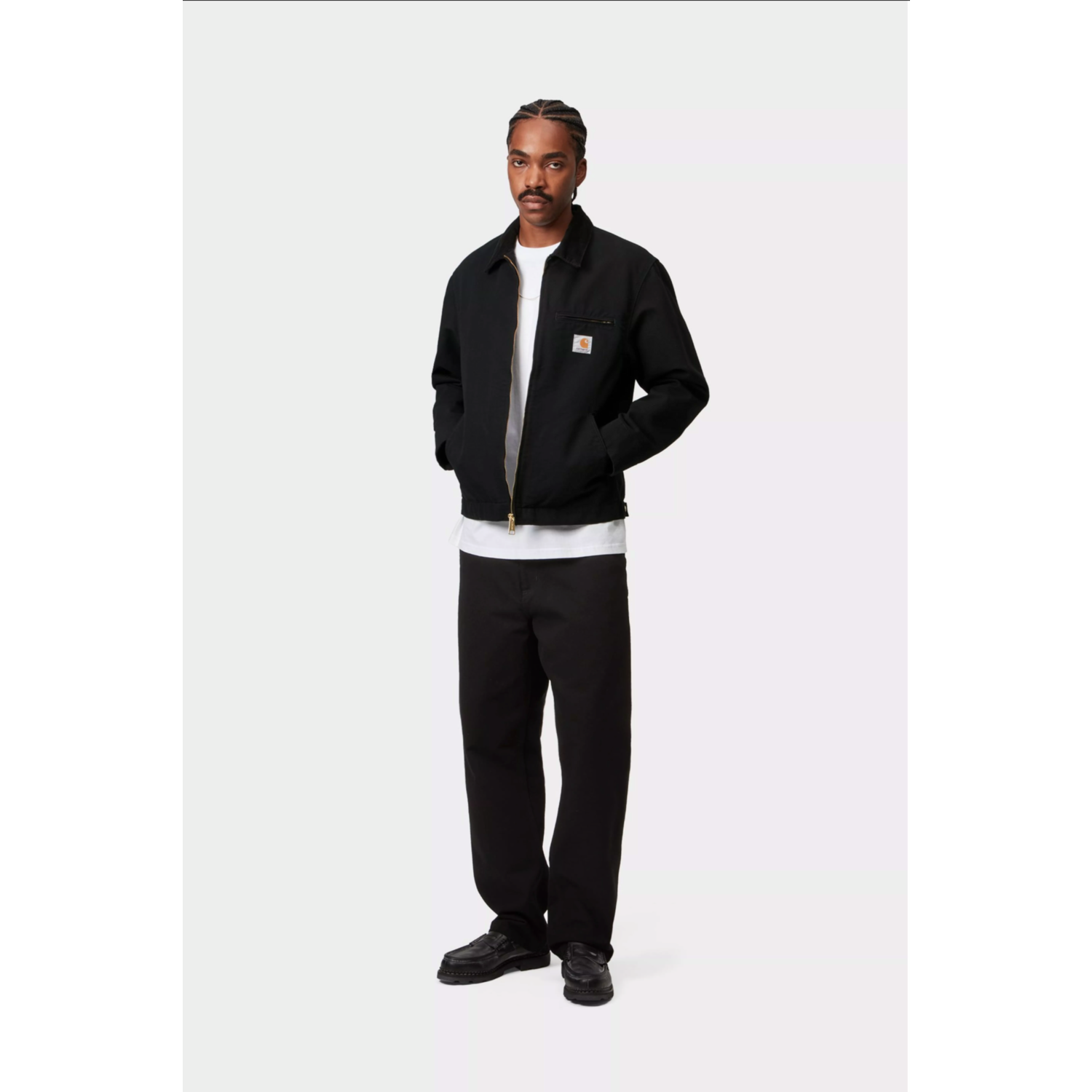 Carhartt WIP Detroit Jacket Black Rinsed - Afbeelding 4