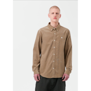 Carhartt WIP L/S Madison Fine Cord Shirt Iroko / Wax - Iroko / Wax, M