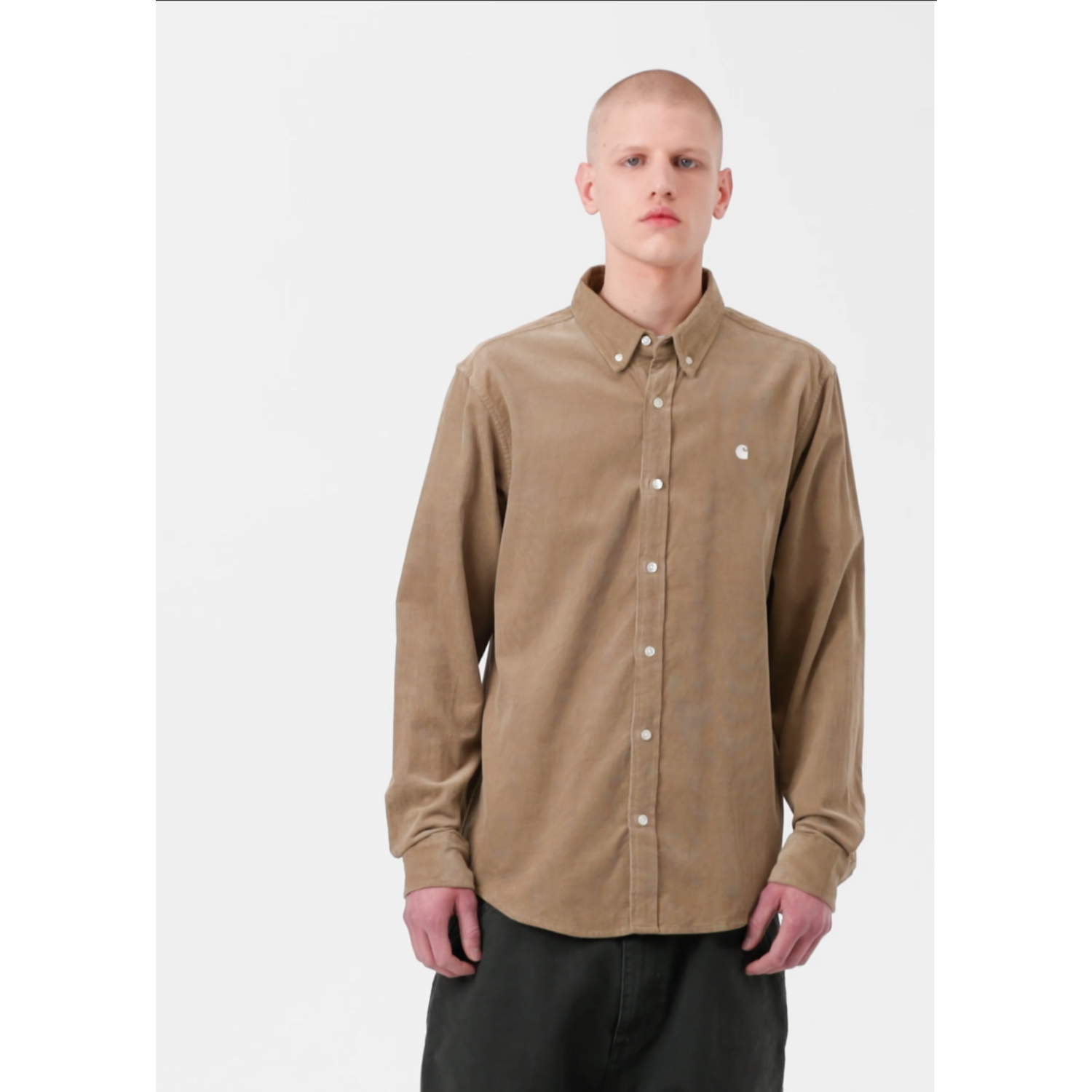 Carhartt WIP L/S Madison Fine Cord Shirt Iroko / Wax