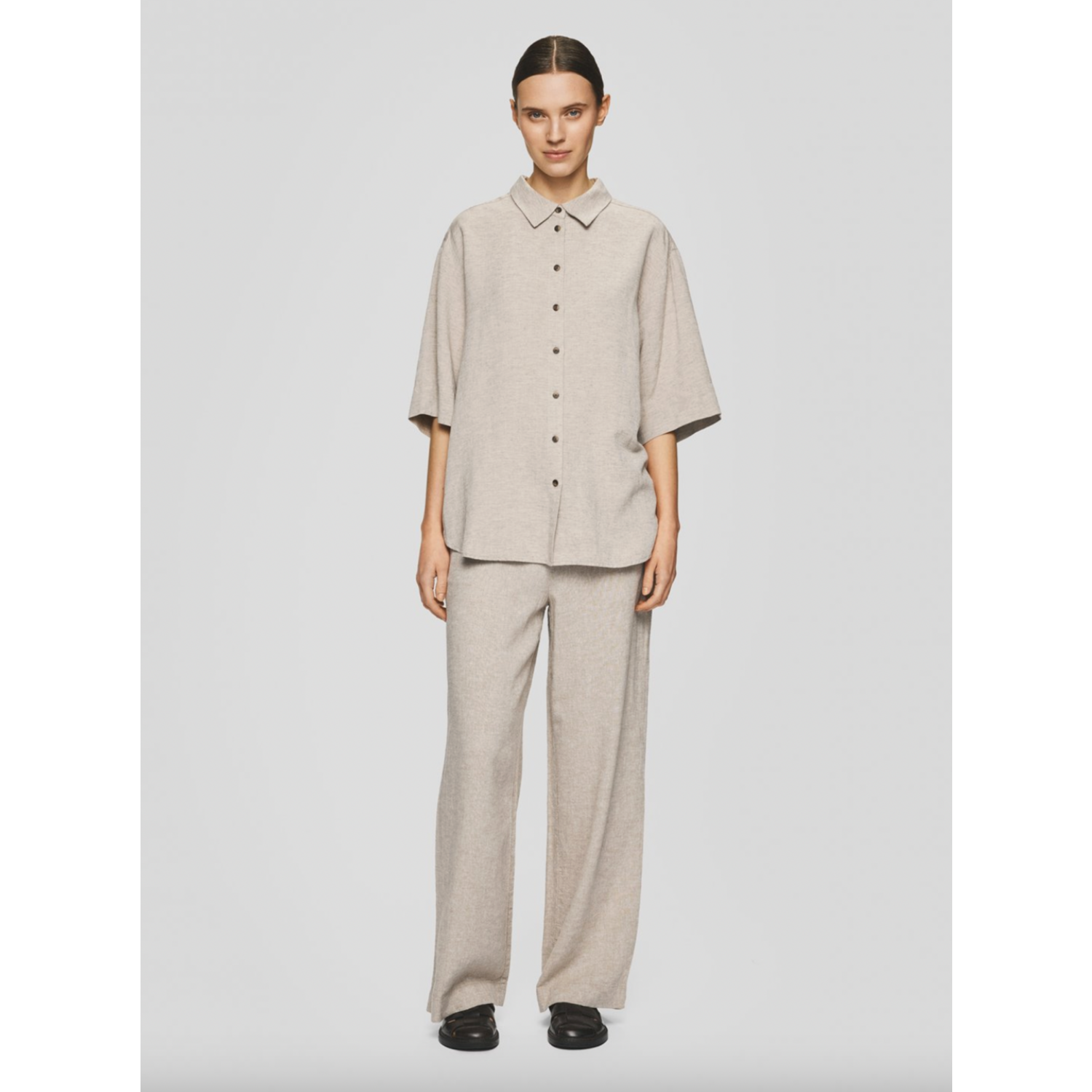 MSCH Pennie Ginia Pants Sand Melange - Afbeelding 2