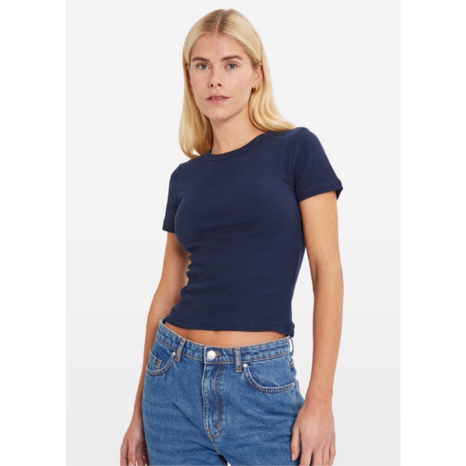 Envii Enally SS Crop Tee Navy Blazer