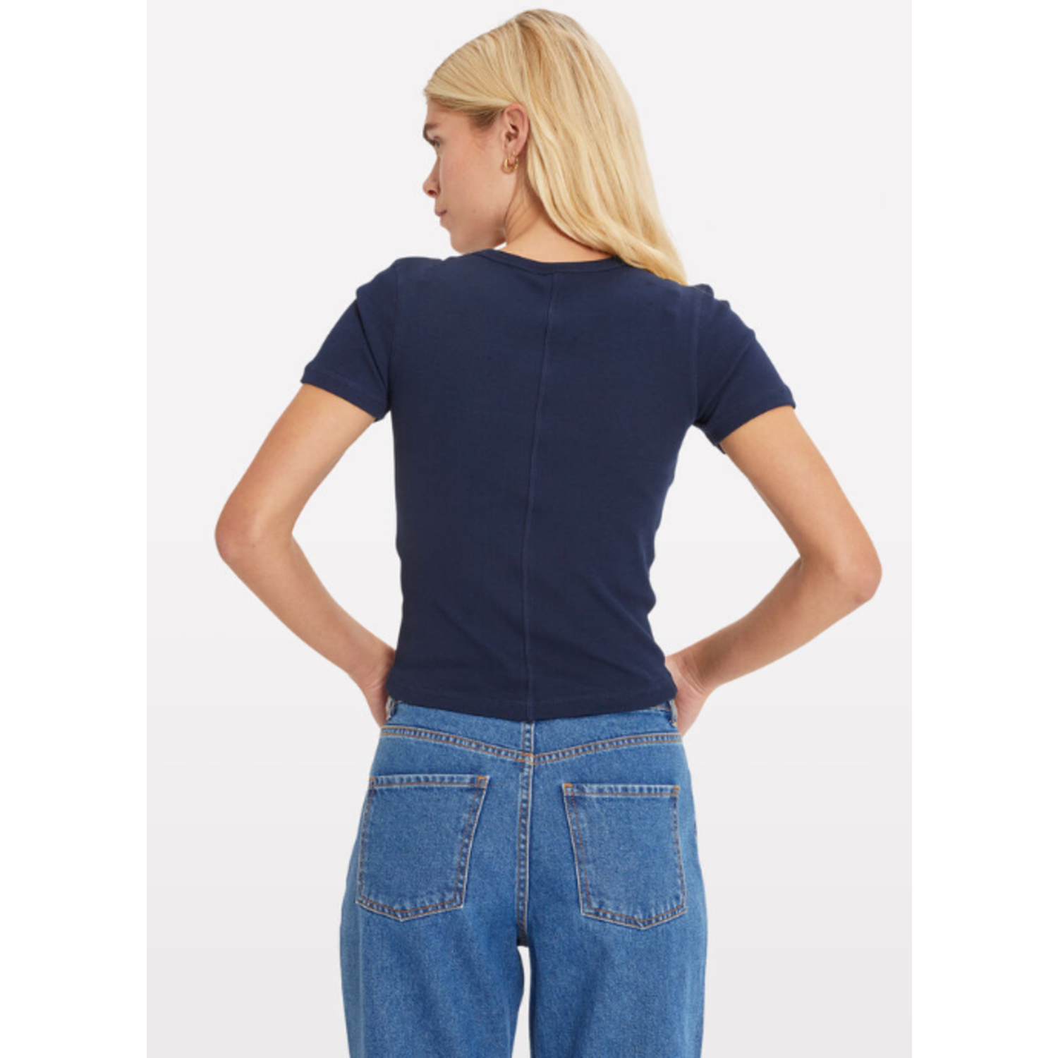 Envii Enally SS Crop Tee Navy Blazer - Afbeelding 2