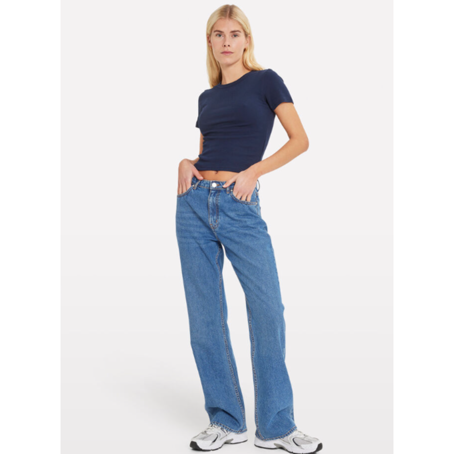 Envii Enally SS Crop Tee Navy Blazer - Afbeelding 3