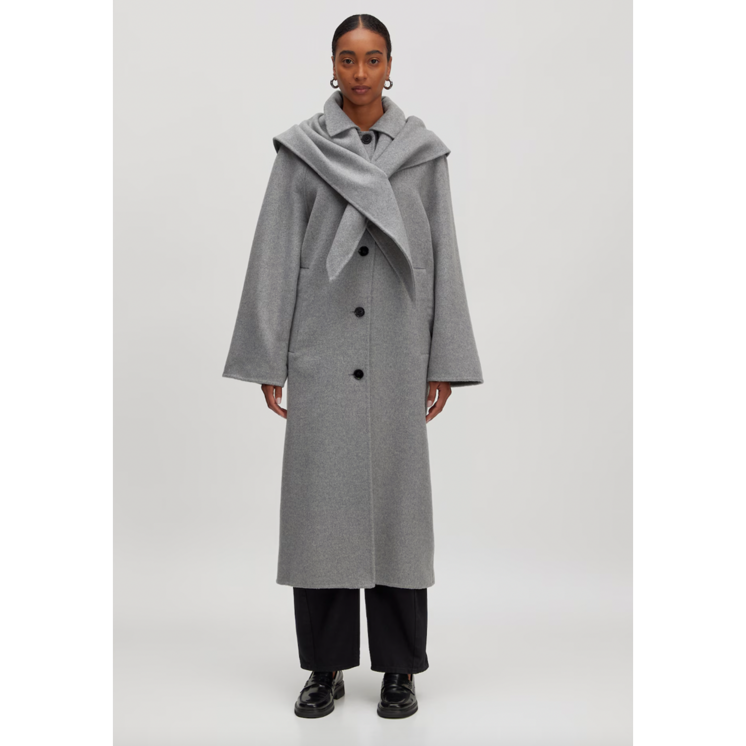 Edited Alea Wool Coat Grey Melange