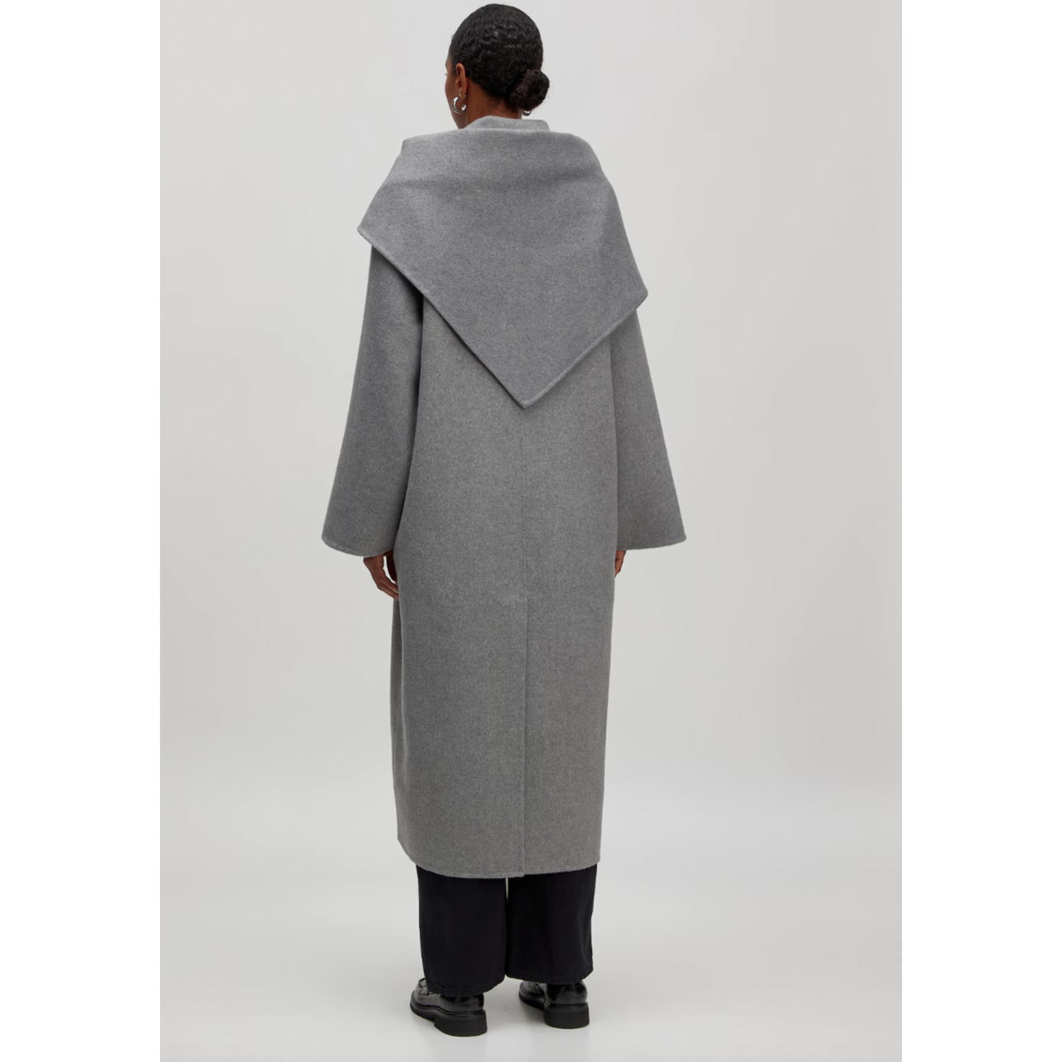 Edited Alea Wool Coat Grey Melange - Afbeelding 2