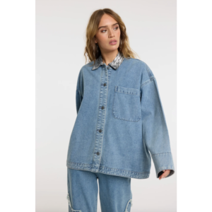 Refined Department Shia Jacket Light Blue - Light Blue, XS
