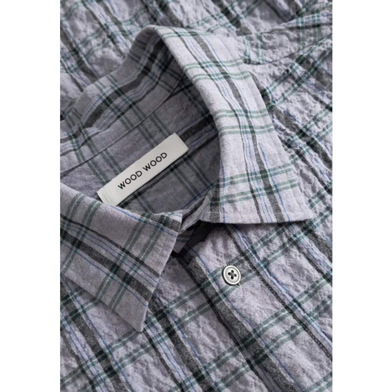 WoodWood Nico X Shirt Minimal Gray Chec - Afbeelding 3