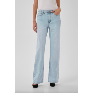 My Essential Wardrobe The Louis High Wide Jeans Light Blue Retro Wash - Light Blue Retro Wash, 33/34