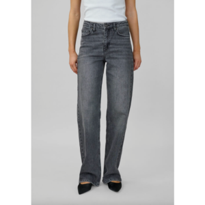 My Essential Wardrobe The Louis High Wide Jeans Dark Grey Retro Wash - Dark Grey Retro Wash, 25/32