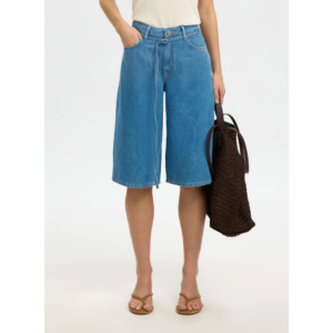 Selected Tenna Bermuda Denim Shorts Medium Blue Denim - Medium Blue Denim, 42