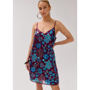 Harper & Yve Romy Dress Cassis Blue Sequin - Cassis Blue Sequin, XS