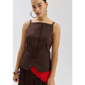 Harper & Yve Reyy Gilet Saddle Brown - Saddle Brown, M
