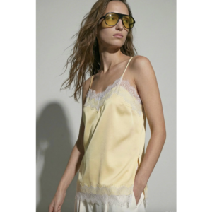 Hypedrop Kirmora Lace Strap Top Anise Flower - Anise Flower, XS