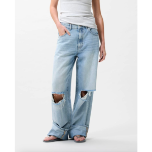 Catwalk Junkie Super Loose Fit Jeans Damaged Blue - blue, 30